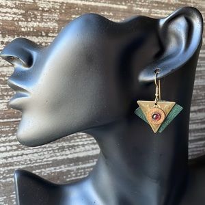 Vintage Steampunk Geometric Earrings